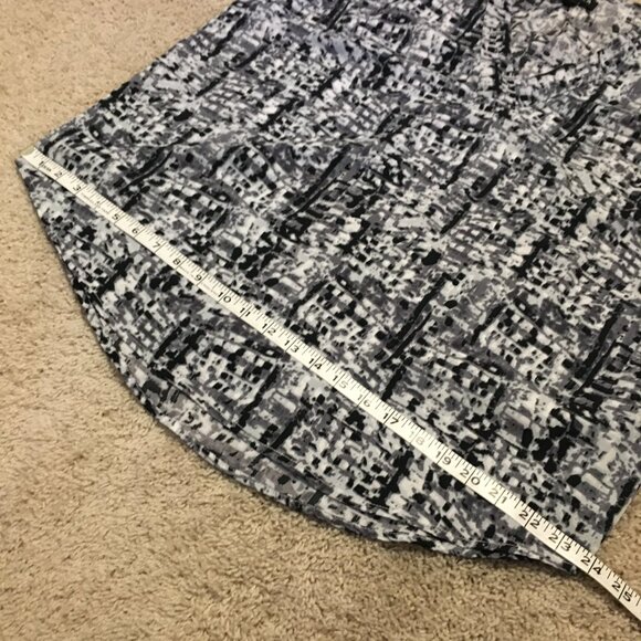 Jessica Tiny Modern TV Static Print Tunic Cap Sleeve Box Pleat Blouse - Picture 15 of 16